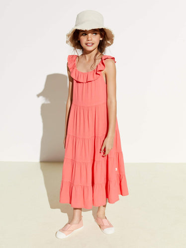 Zara Midi Dress Black- This billowy straight dress with a fluted hem features large  pleated sleeves that are flared at the cuffs.