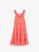 Load image into Gallery viewer, Zara Midi Dress Black- This billowy straight dress with a fluted hem features large  pleated sleeves that are flared at the cuffs.