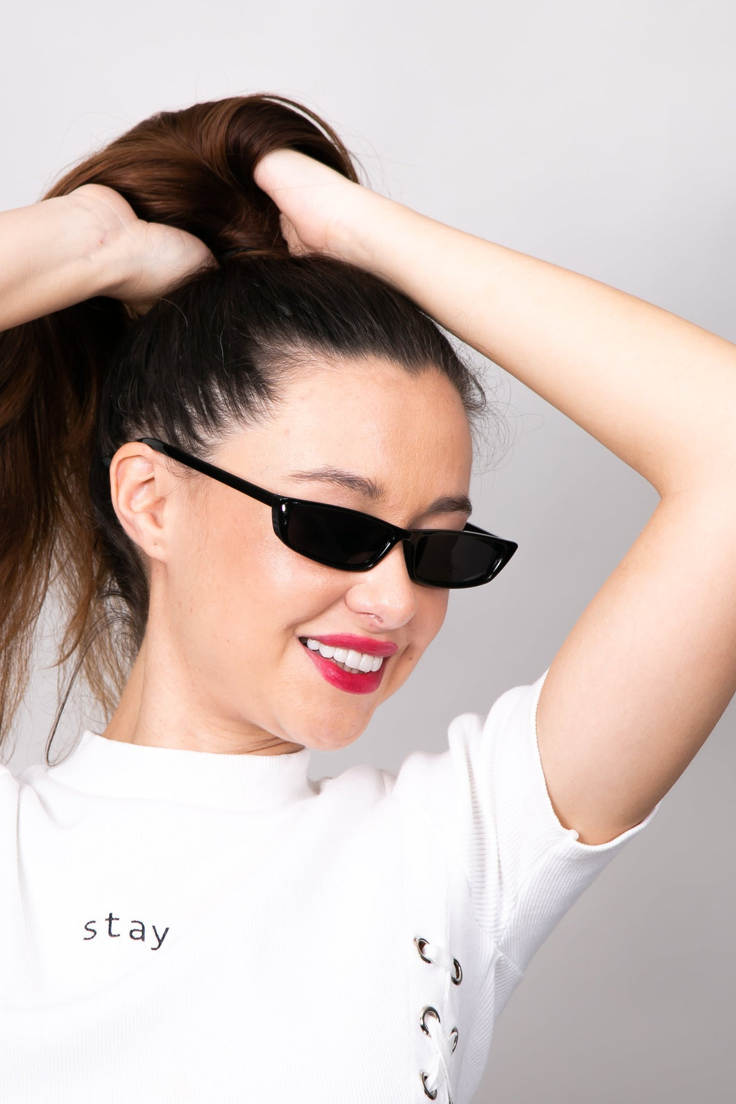 Retro Black Square Frame Sunglasses