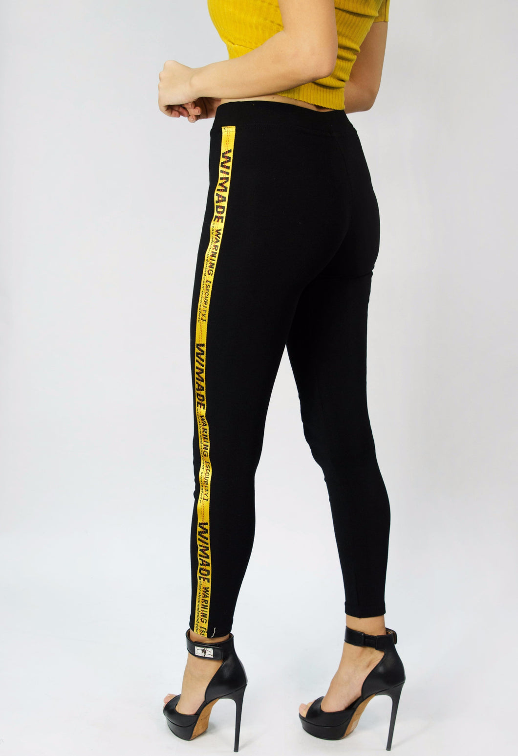 Black Warning Legging