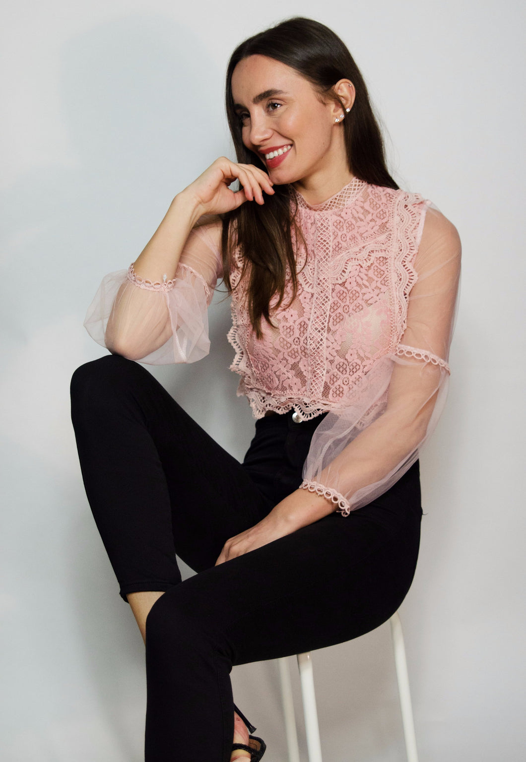 Lacey Macey Crop Top Pink