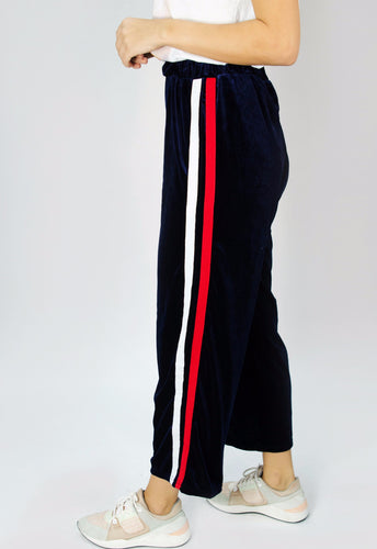 Luxe Velvet Pants Blue