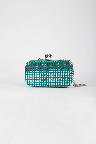 Evening Clutch Minaudiere Turquoise