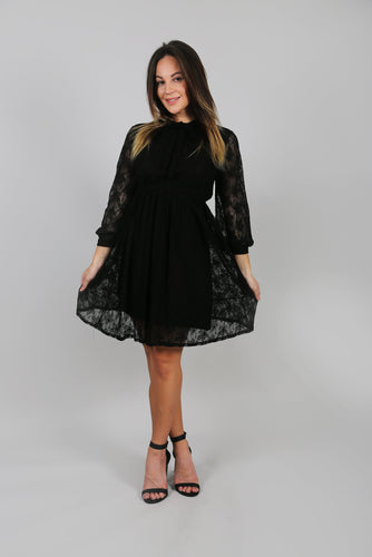 Laced Affair Dress Black