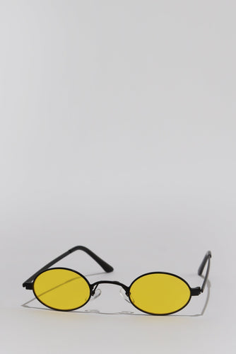 Retro Tinted Sunglasses Yellow
