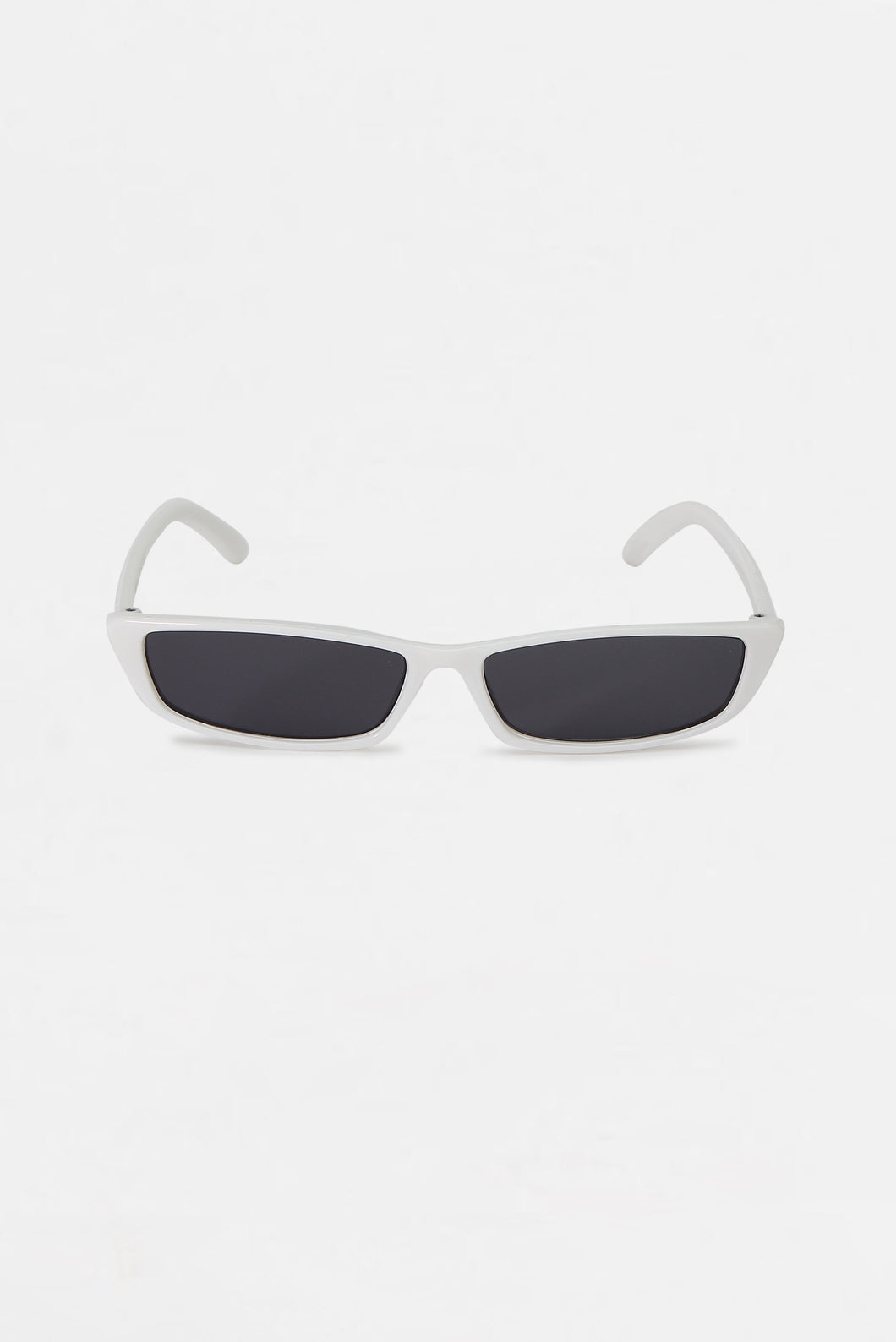 Retro White Frame Square Sunglasses