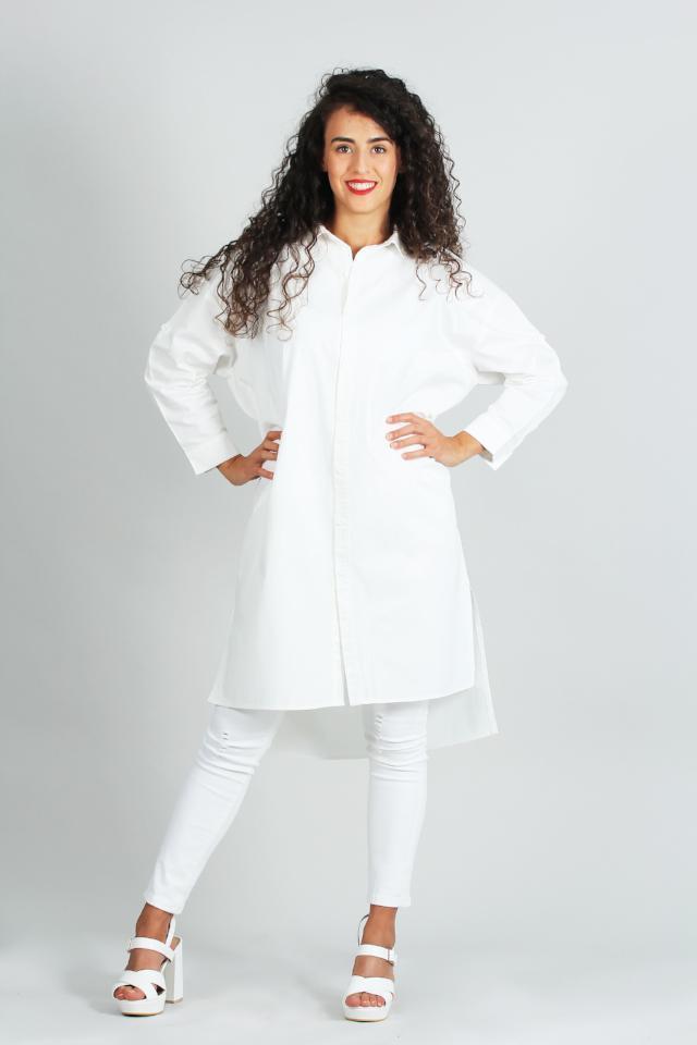Trench Shirt White
