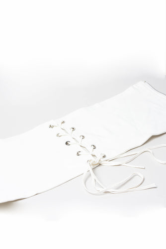 White Corset Belt