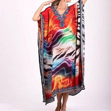 Load image into Gallery viewer, Plus size Cotton Beach Cover up Dresses 2020 Womens Beachwear Cover ups Beach Tunic Sarong Pareos de Playa Mujer Bikini Dress