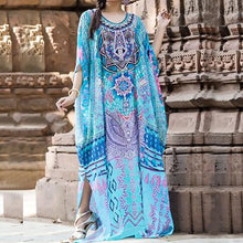 Load image into Gallery viewer, Plus size Cotton Beach Cover up Dresses 2020 Womens Beachwear Cover ups Beach Tunic Sarong Pareos de Playa Mujer Bikini Dress