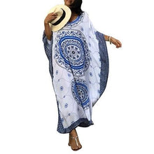 Load image into Gallery viewer, Plus size Cotton Beach Cover up Dresses 2020 Womens Beachwear Cover ups Beach Tunic Sarong Pareos de Playa Mujer Bikini Dress