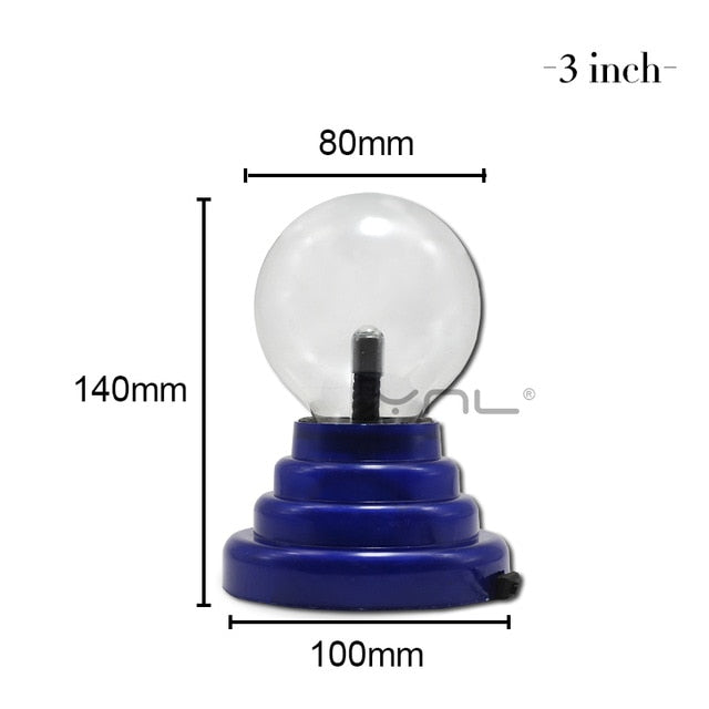 Novelty Magic Crystal Plasma Ball Touch Lamp 220V LED Night Light Child Nightlight Birthday Christmas Kids Decor Gift Lighting