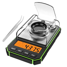 Load image into Gallery viewer, 0.001g Digital Scale Portable Mini Scale Precise Graduation Professional Pocket Scale Milligram 50g Calibration Weights Tweezer