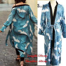 Load image into Gallery viewer, Cotton Beach Cover Up Print Beach Kaftan Women Bikini Cover-ups Beachwear Button Swimsuit Cover Up Dress Robe Beach Tunic