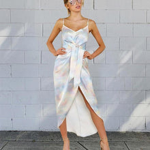 Load image into Gallery viewer, Summer Dress Women Casual Long Dress 2020 Loose Chiffon Dresses Lady Beach Ruffles Dress V Neck Boho Dress Sexy Party Maxi Dress