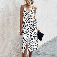 Load image into Gallery viewer, Summer Dress Women Casual Long Dress 2020 Loose Chiffon Dresses Lady Beach Ruffles Dress V Neck Boho Dress Sexy Party Maxi Dress