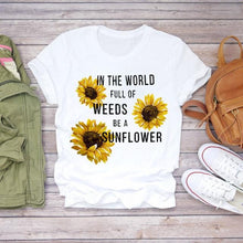 Load image into Gallery viewer, Women 2020 Summer Short Sleeve Floral Flower Fashion Lady T-shirts Top T Shirt Ladies Womens Graphic Female Tee T-Shirt