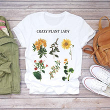 Load image into Gallery viewer, Women 2020 Summer Short Sleeve Floral Flower Fashion Lady T-shirts Top T Shirt Ladies Womens Graphic Female Tee T-Shirt