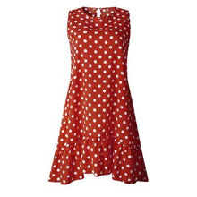 Load image into Gallery viewer, Wave Point Dress Ruffle Women 2019 Spring Summer Street Sexy Casual Slim Thin Beach Party O Neck Mini Polka Dot Dress Vestidos