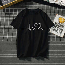 Load image into Gallery viewer, Women&#39;s t-shirt Harajuku love t shirt women feminina ladies Than heart ulzzang graphic t shirts women 2019 summer femme clothes