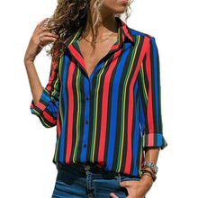 Load image into Gallery viewer, Aachoae Women Blouses 2020 Fashion Long Sleeve Turn Down Collar Office Shirt Blouse Shirt Casual Tops Plus Size Blusas Femininas