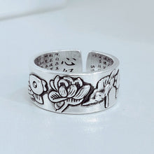 Load image into Gallery viewer, High Quality Fashion 925 Sterling Silver Geometric Layer Smile Face Adjustable  Rings For Women Wholesale Jewelry