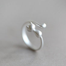 Load image into Gallery viewer, High Quality Fashion 925 Sterling Silver Geometric Layer Smile Face Adjustable  Rings For Women Wholesale Jewelry