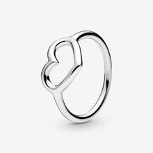 Load image into Gallery viewer, Authentic 925 Sterling Silver Princess Tiara Crown Sparkling Love Heart ,CZ Rings for Women Engagement Jewelry Anniversary