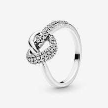 Load image into Gallery viewer, Authentic 925 Sterling Silver Princess Tiara Crown Sparkling Love Heart ,CZ Rings for Women Engagement Jewelry Anniversary