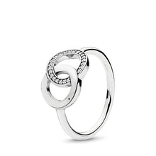 Load image into Gallery viewer, Authentic 925 Sterling Silver Princess Tiara Crown Sparkling Love Heart ,CZ Rings for Women Engagement Jewelry Anniversary