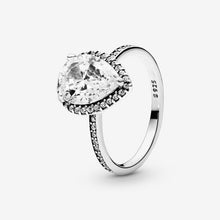 Load image into Gallery viewer, Authentic 925 Sterling Silver Princess Tiara Crown Sparkling Love Heart ,CZ Rings for Women Engagement Jewelry Anniversary