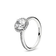Load image into Gallery viewer, Authentic 925 Sterling Silver Princess Tiara Crown Sparkling Love Heart ,CZ Rings for Women Engagement Jewelry Anniversary
