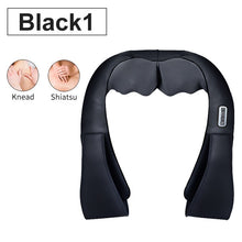 Load image into Gallery viewer, (with Gift Box) JinKaiRui U Shape Electrical Shiatsu Back Neck Shoulder Body Massager Infrared Heated Kneading Car/Home Massager