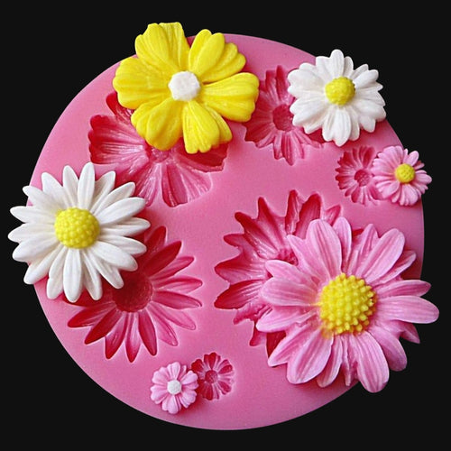 New 3D Flower Silicone Molds Fondant Craft Cake Candy Chocolate Sugarcraft Ice Pastry Baking Tool Mould Soap Mold Cake Decorator