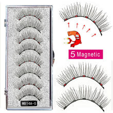 Load image into Gallery viewer, New MBA 5 Magnetic Eyelashes Curler Set Long 3D Mink Magnetic lashes Wear faux cils magnetique Natural Thick False Eyelashes