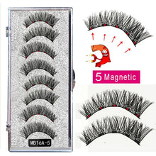 Load image into Gallery viewer, New MBA 5 Magnetic Eyelashes Curler Set Long 3D Mink Magnetic lashes Wear faux cils magnetique Natural Thick False Eyelashes