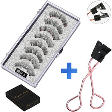 Load image into Gallery viewer, New MBA 5 Magnetic Eyelashes Curler Set Long 3D Mink Magnetic lashes Wear faux cils magnetique Natural Thick False Eyelashes