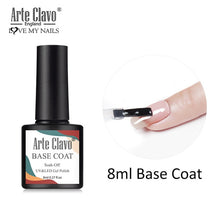 Load image into Gallery viewer, Arte Clavo 8ml Gel Polish No Wipe Top Coat UV LED Gel Varnish Semi Permanent Vernis Soak Off Nail Art UV Gel Nail Polish