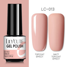 Load image into Gallery viewer, LILYCUTE 7ml Nail Gel Polish Semi Permanent Gel Varnish Base Top Coat UV LED Gel Varnish Soak Off Nail Art Gel Nail Polish