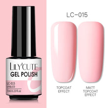 Load image into Gallery viewer, LILYCUTE 7ml Nail Gel Polish Semi Permanent Gel Varnish Base Top Coat UV LED Gel Varnish Soak Off Nail Art Gel Nail Polish
