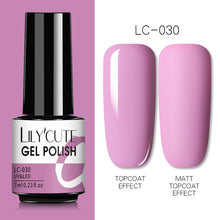 Load image into Gallery viewer, LILYCUTE 7ml Nail Gel Polish Semi Permanent Gel Varnish Base Top Coat UV LED Gel Varnish Soak Off Nail Art Gel Nail Polish