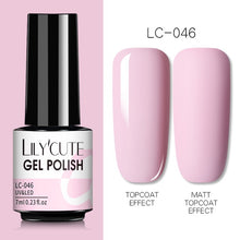 Load image into Gallery viewer, LILYCUTE 7ml Nail Gel Polish Semi Permanent Gel Varnish Base Top Coat UV LED Gel Varnish Soak Off Nail Art Gel Nail Polish