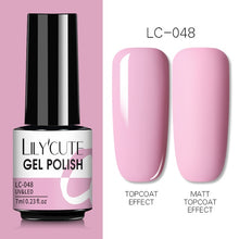 Load image into Gallery viewer, LILYCUTE 7ml Nail Gel Polish Semi Permanent Gel Varnish Base Top Coat UV LED Gel Varnish Soak Off Nail Art Gel Nail Polish