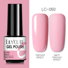 Load image into Gallery viewer, LILYCUTE 7ml Nail Gel Polish Semi Permanent Gel Varnish Base Top Coat UV LED Gel Varnish Soak Off Nail Art Gel Nail Polish
