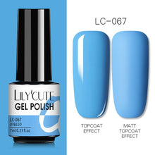 Load image into Gallery viewer, LILYCUTE 7ml Nail Gel Polish Semi Permanent Gel Varnish Base Top Coat UV LED Gel Varnish Soak Off Nail Art Gel Nail Polish