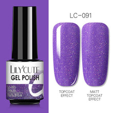 Load image into Gallery viewer, LILYCUTE 7ml Nail Gel Polish Semi Permanent Gel Varnish Base Top Coat UV LED Gel Varnish Soak Off Nail Art Gel Nail Polish
