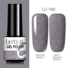 Load image into Gallery viewer, LILYCUTE 7ml Nail Gel Polish Semi Permanent Gel Varnish Base Top Coat UV LED Gel Varnish Soak Off Nail Art Gel Nail Polish
