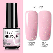 Load image into Gallery viewer, LILYCUTE 7ml Nail Gel Polish Semi Permanent Gel Varnish Base Top Coat UV LED Gel Varnish Soak Off Nail Art Gel Nail Polish
