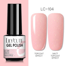 Load image into Gallery viewer, LILYCUTE 7ml Nail Gel Polish Semi Permanent Gel Varnish Base Top Coat UV LED Gel Varnish Soak Off Nail Art Gel Nail Polish