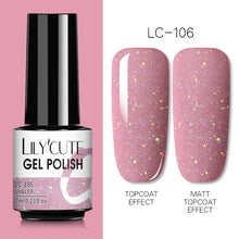 Load image into Gallery viewer, LILYCUTE 7ml Nail Gel Polish Semi Permanent Gel Varnish Base Top Coat UV LED Gel Varnish Soak Off Nail Art Gel Nail Polish